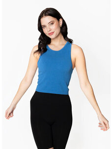 C'est Moi C'est Moi Bamboo Ribbed Tank | Capri Blue