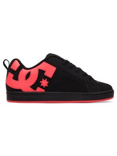 DC DC Court Graffik (Womens) | Black/Hot Pink