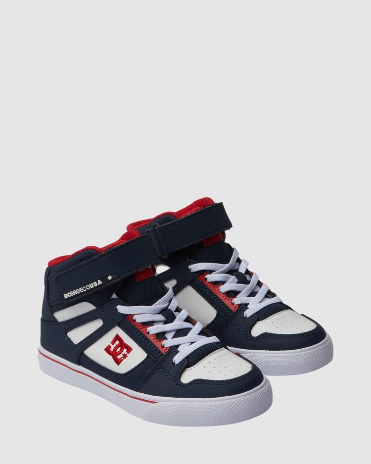 DC Pure High-Top EV | DC Navy/Ath Red