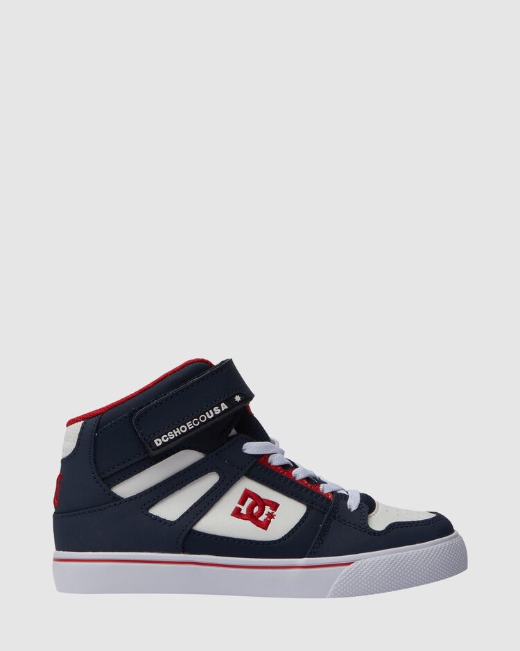 DC Pure High-Top EV | DC Navy/Ath Red