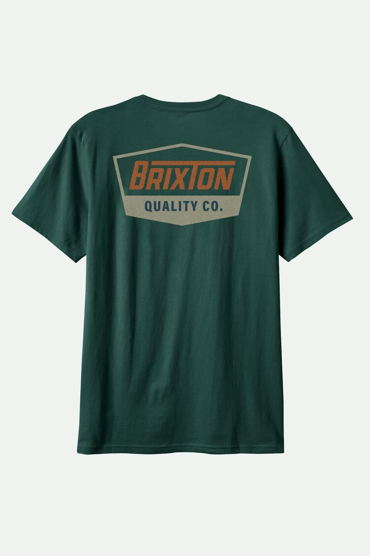 Brixton Brixton Regal SS Standard TShirt | Deep EmeraldRustSand