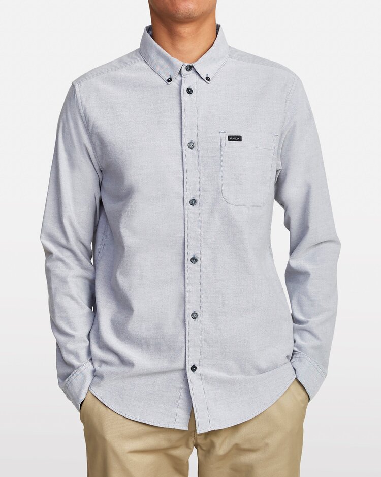 RVCA Boys Thatll Do Stretch Long Sleeve Shirt | Pavement