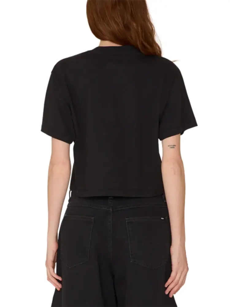 Obey Obey  Womens Canned Rage Crop Tee | Digital Black