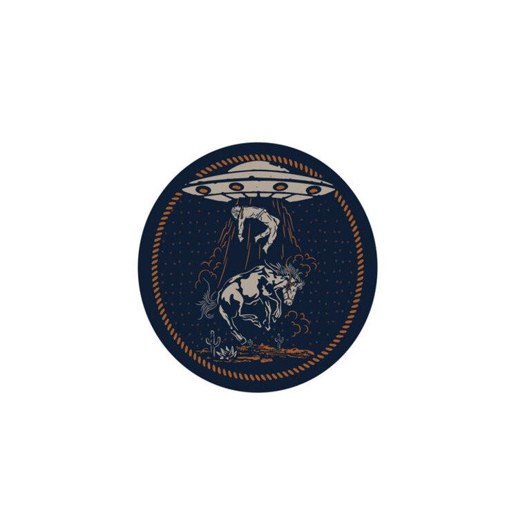 Sendero Provisions Co. Charros & Aliens Sticker | Navy