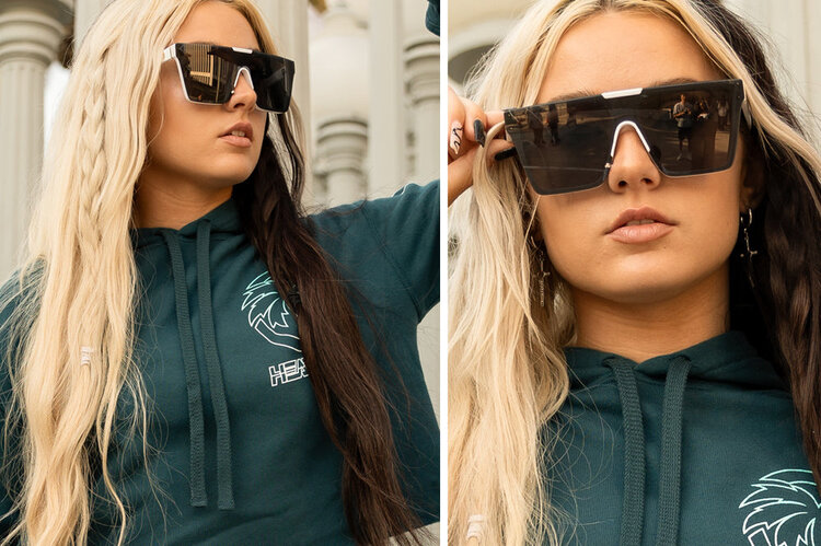 Heat Wave Clarity | White / Black Polarized