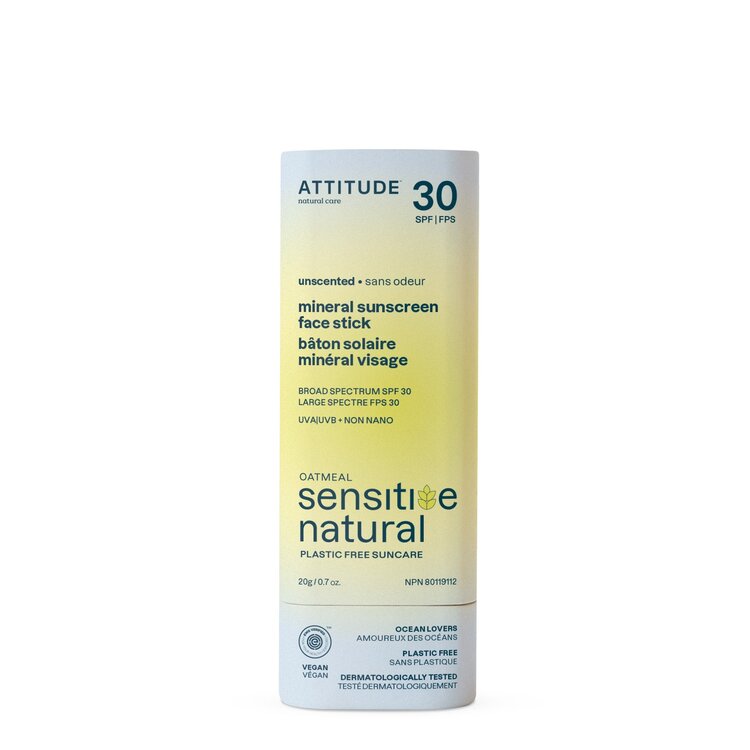 Attitude Attitude Mineral Sunscreen Sensitive Face Stick | SPF30