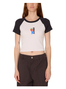 Obey W Strawberry Eyes Tee | White