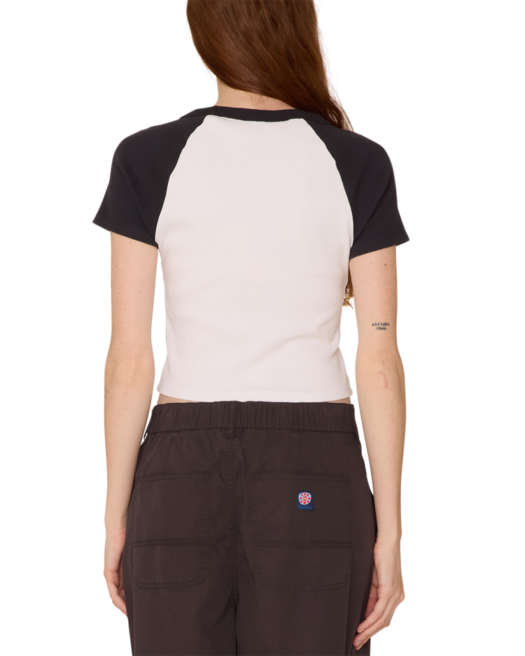 Obey W Strawberry Eyes Tee | White