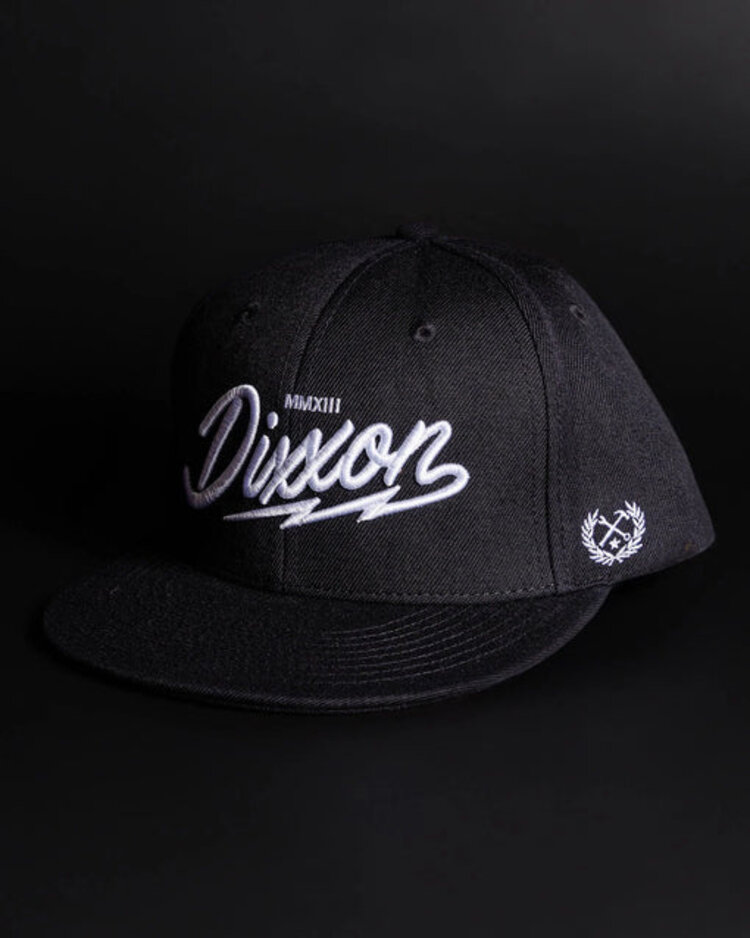 Dixxon Lightning Script Snapback | WhiteBlack