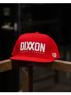Dixxon Dixxon White Logotype Snapback | Red