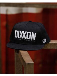Dixxon Dixxon White Logotype Snapback | Black