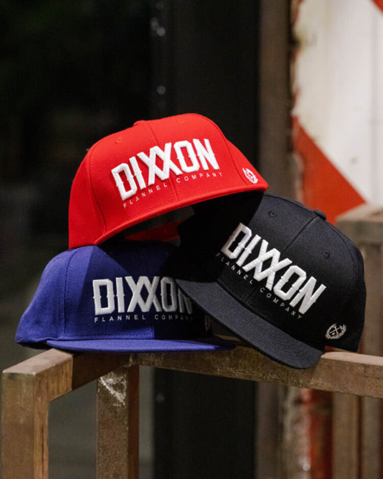 Dixxon Dixxon White Logotype Snapback | Black