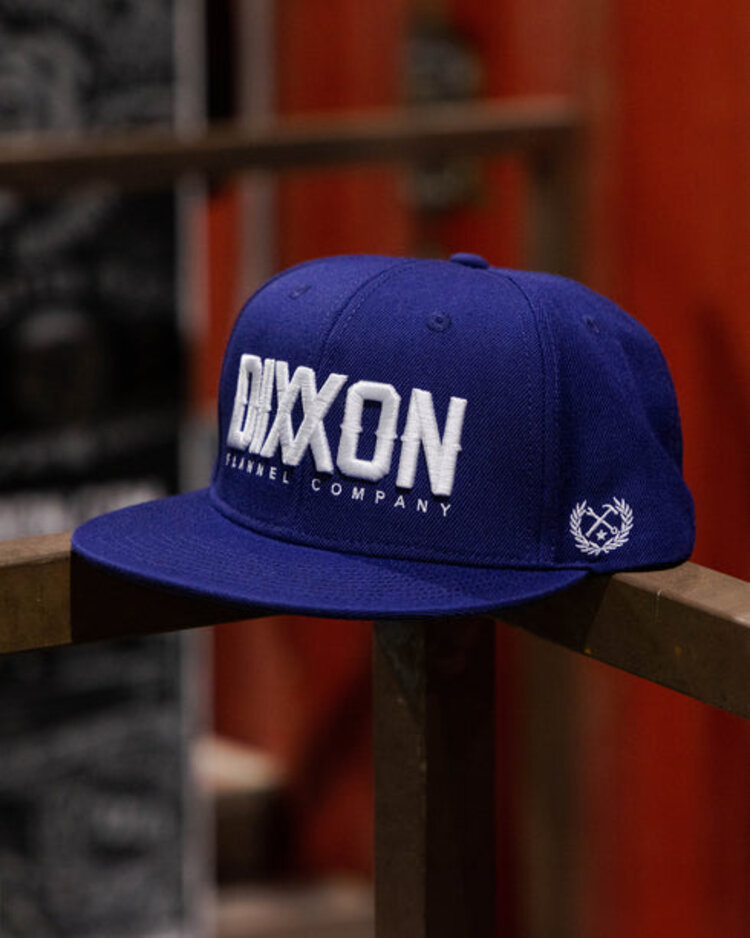 Dixxon Dixxon White Logotype Snapback | Blue