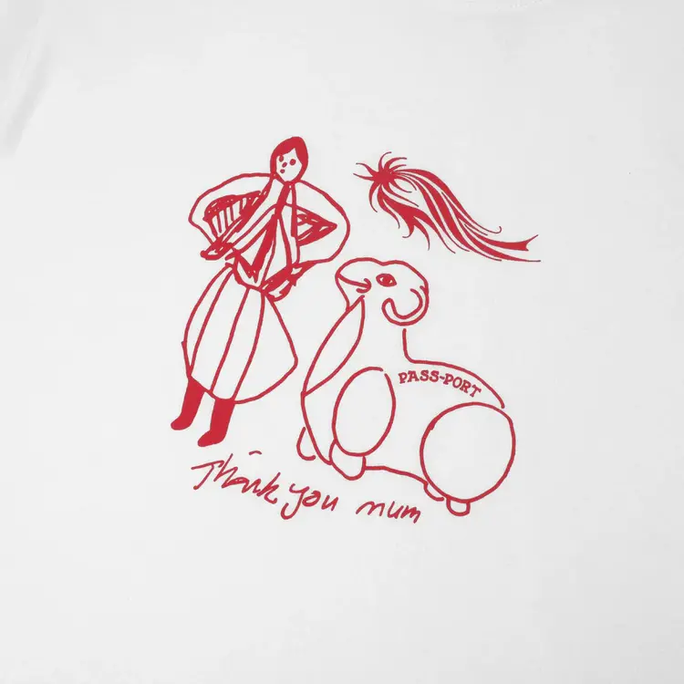 Pass~Port Pass~Port Thank You Mum Tee | White