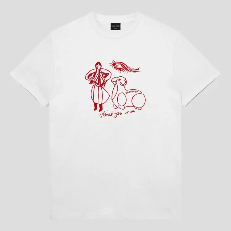 Pass~Port Pass~Port Thank You Mum Tee | White