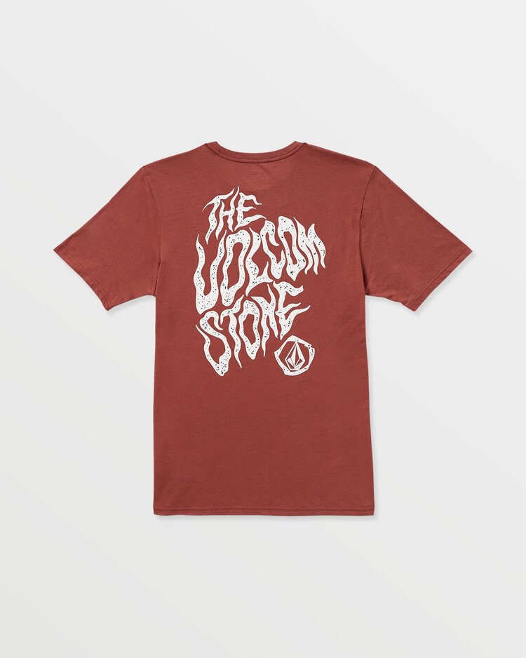Volcom Wavvy Short Sleeve Tee | Mahogany Heather