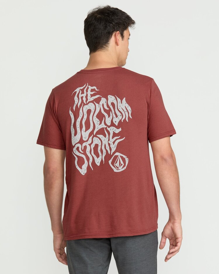 Volcom Wavvy Short Sleeve Tee | Mahogany Heather