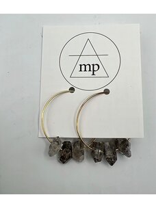 Maiden Perras Maiden Perras Herkimer Diamond Big Hoop | Gold