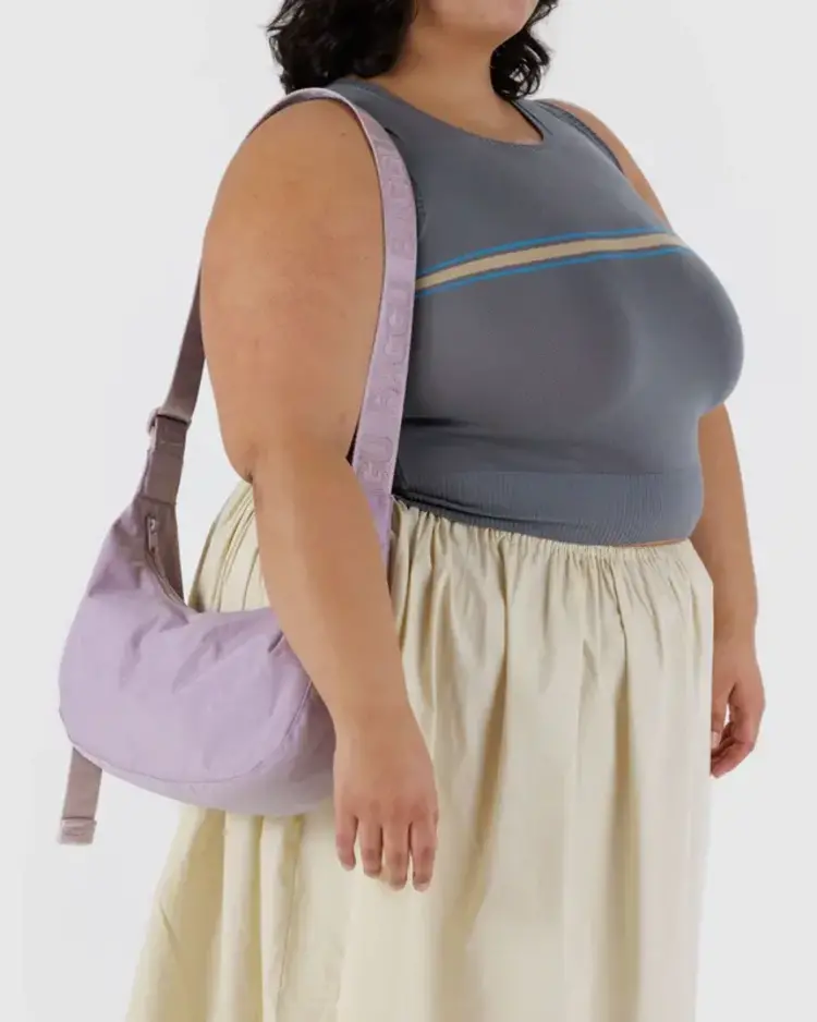 Baggu Baggu Medium Nylon Crescent Bag | Dusty Pink