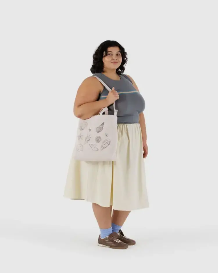 Baggu Baggu Horizontal Zip Duck Bag | Embroidered Shells