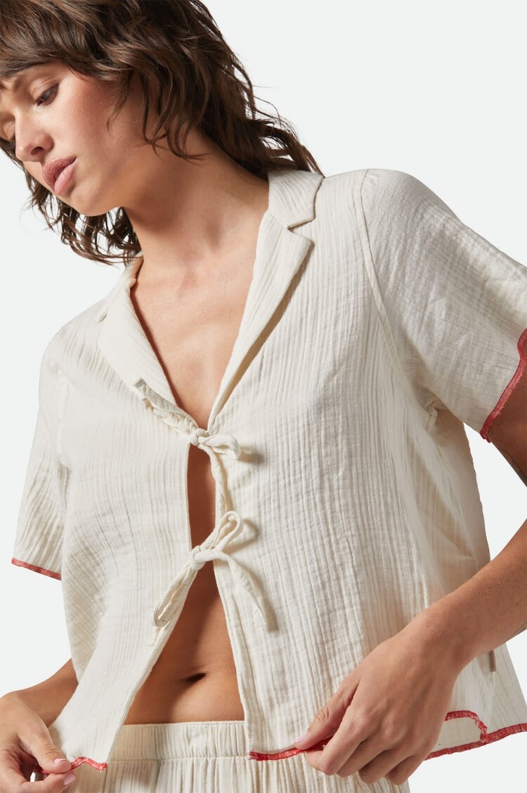 Brixton Brixton Wandering Tie Top | Off White