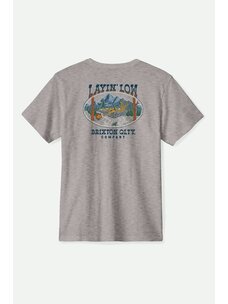 Brixton Brixton Layin Low Short Sleeve Standard TShirt | Heather Grey