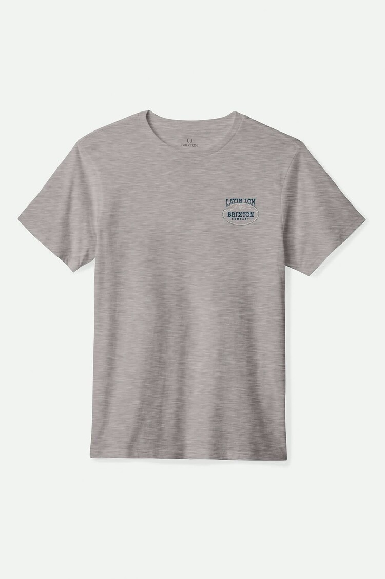 Brixton Brixton Layin Low Short Sleeve Standard TShirt | Heather Grey