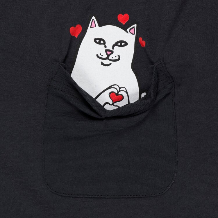 Ripndip Ripndip Nermal Loves Pocket Tee | Charcoal Heather