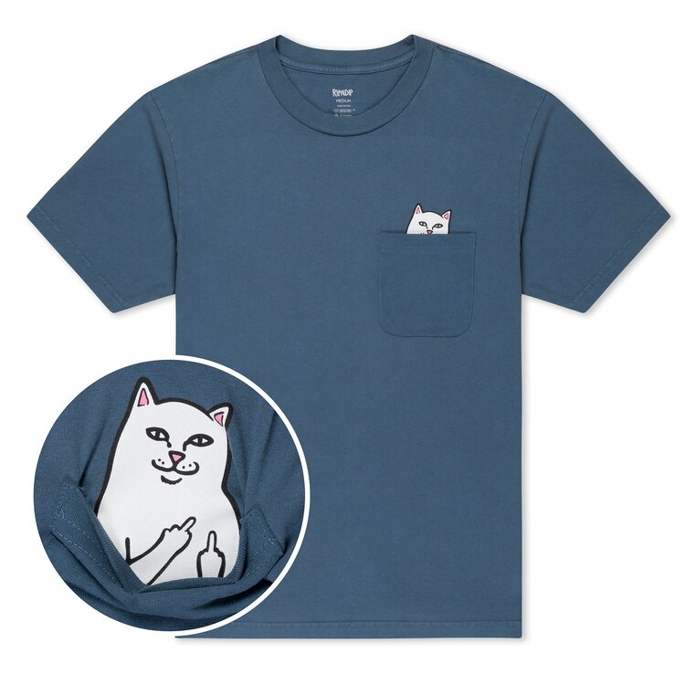 Ripndip Ripndip Lord Nermal Pocket Tee | Slate Mineral Wash