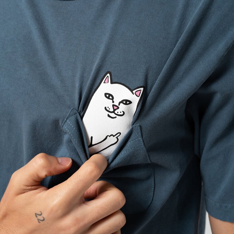 Ripndip Ripndip Lord Nermal Pocket Tee | Slate Mineral Wash