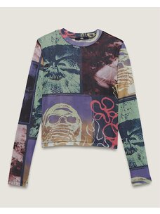 Vans Vans Womens Ludlow Mesh Long Sleeve Top | Parisian Night Blue