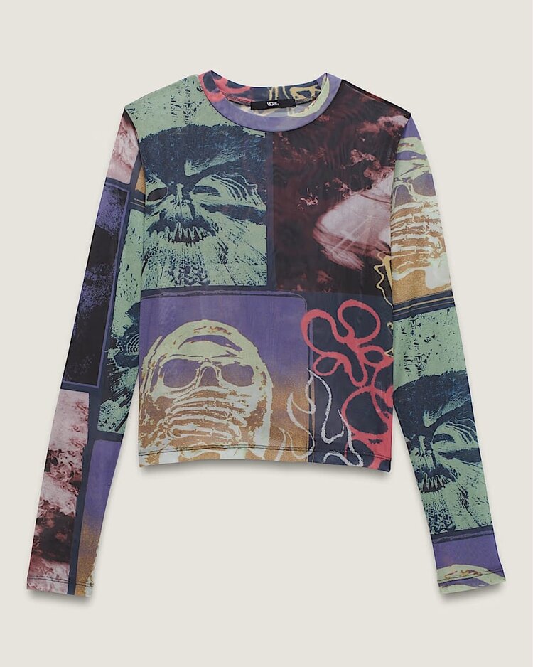 Vans Vans Womens Ludlow Mesh Long Sleeve Top | Parisian Night Blue