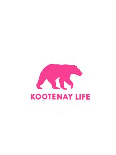 Kootenay Life Kootenay Life Bear Sticker 5.5" | Pink