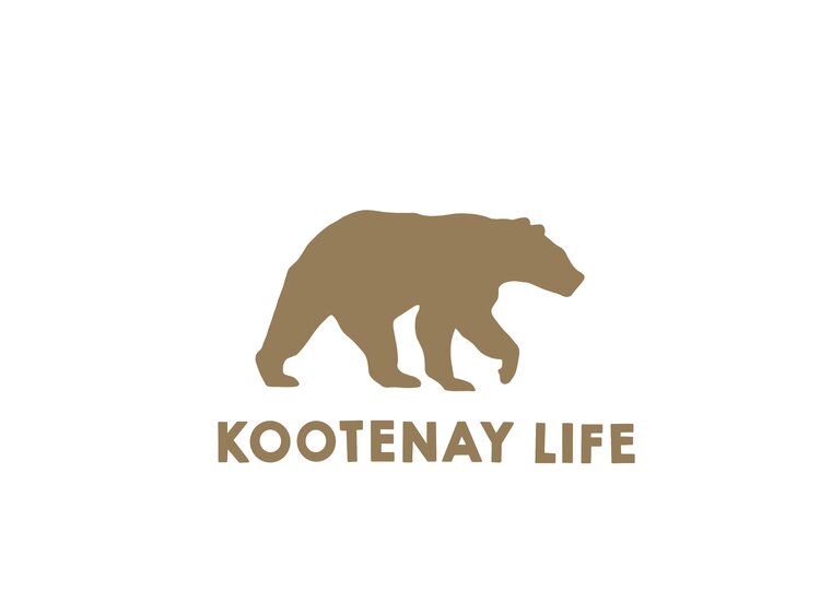 Kootenay Life Bear Sticker 5.5" | Tan