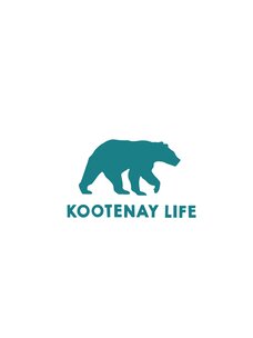 Kootenay Life Kootenay Life Bear Sticker 5.5" | Teal