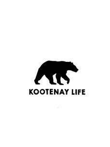 Kootenay Life Kootenay Life Bear Sticker 5.5" | Black
