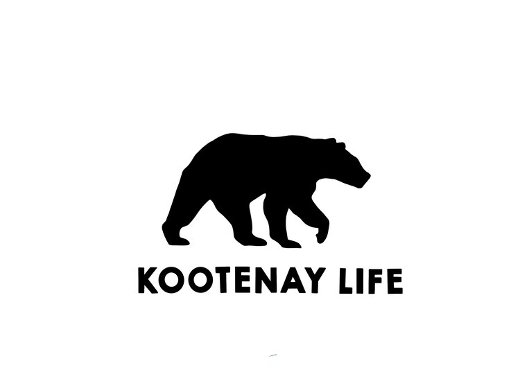 Kootenay Life Kootenay Life Bear Sticker 5.5" | Black