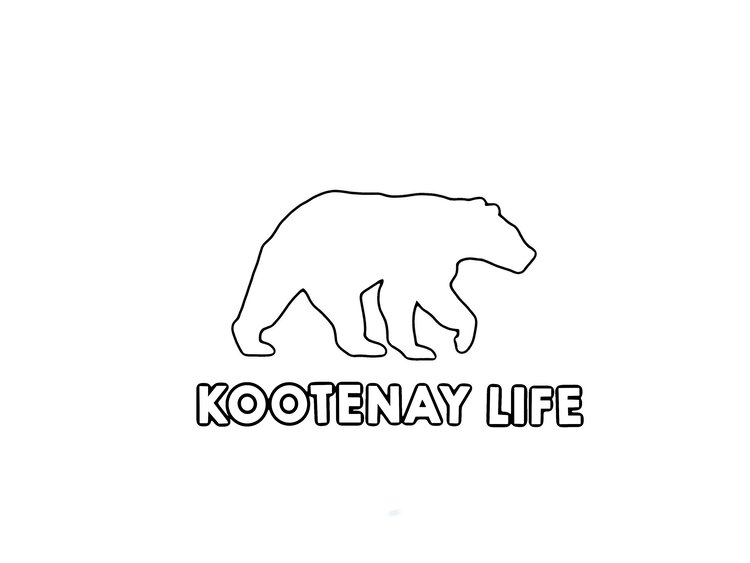 Kootenay Life Bear Sticker 5.5" | White