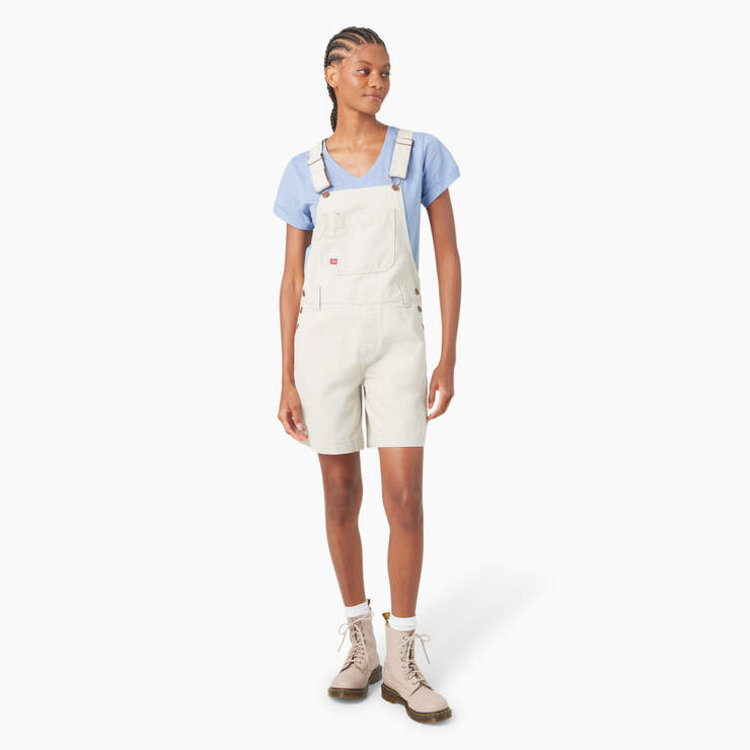 Dickies Women's 7" Bib Shortall | Stone