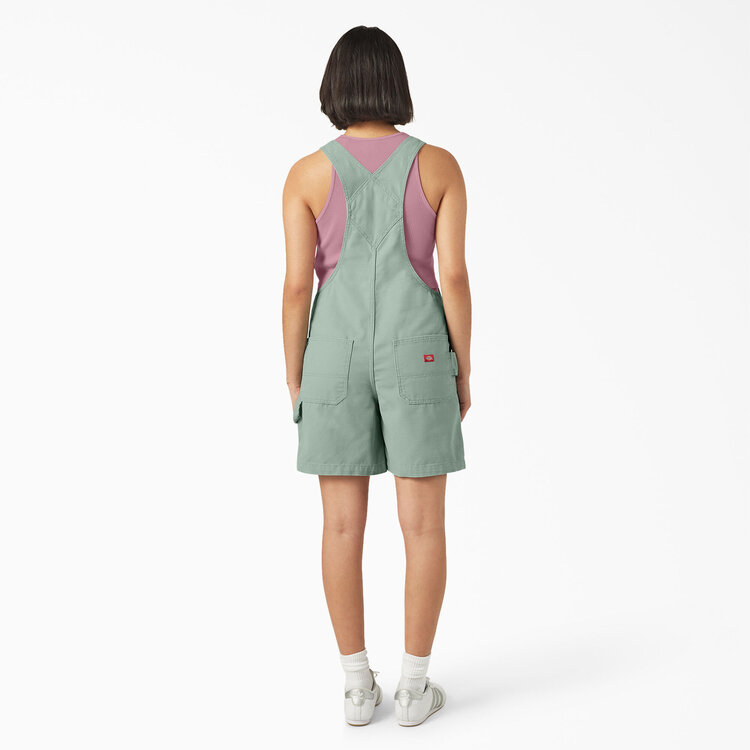 Dickies Dickies Womens 7" Bib Shortall | Iceberg Green