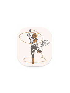 Sendero Provisions Co. Boot Scootin' Sticker | Beige