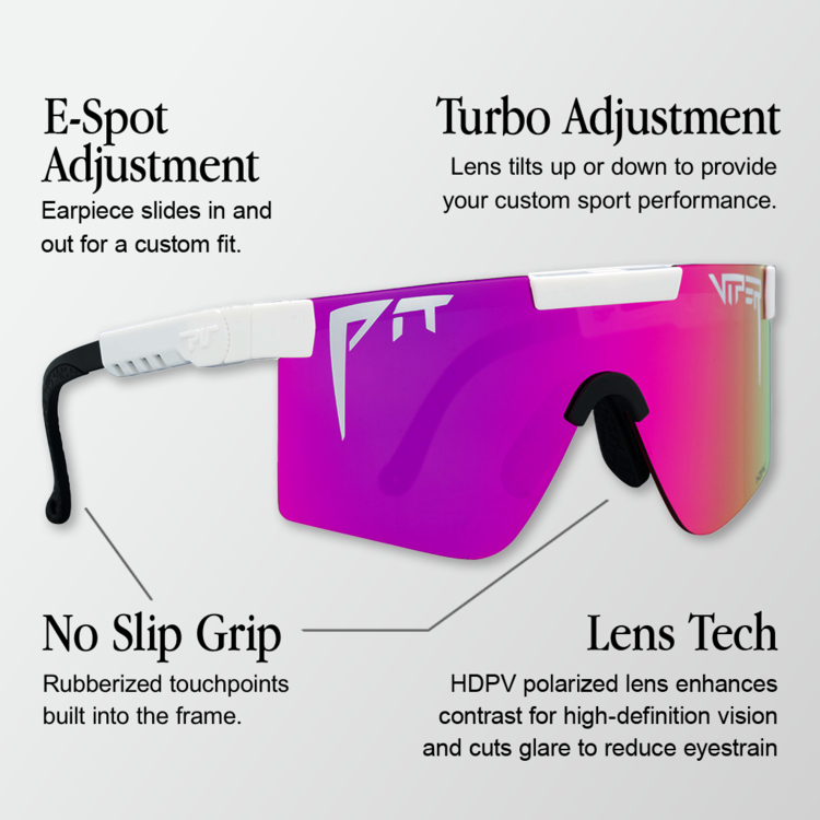 Pit Viper Pit Viper The Miami Nights | Original 2.0 Wide Polarized Pink