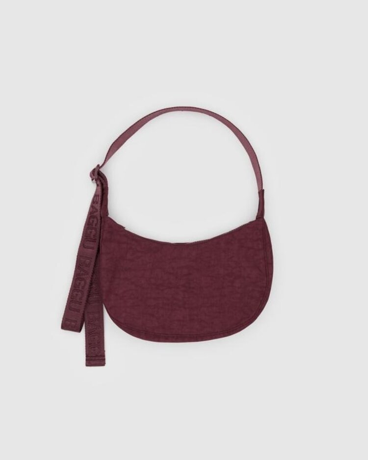Baggu Baggu Small Nylon Crescent Bag | Mahogany