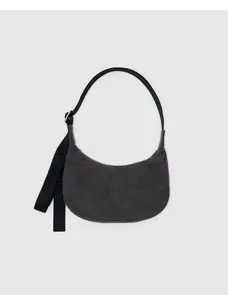 Baggu Baggu Small Denim Crescent Bag | Washed Black Denim