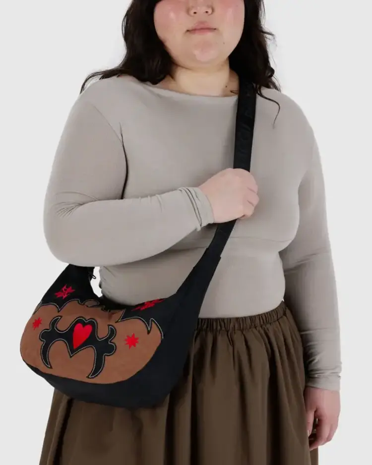 Baggu Baggu Medium Nylon Crescent Bag | Western Appliqué