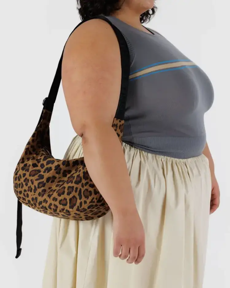 Baggu Medium Nylon Crescent Bag | Leopard