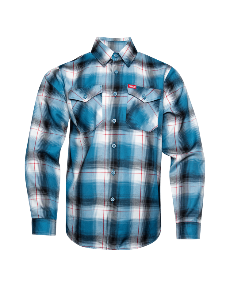 Dixxon Dixxon Rosecrans Flannel | Light Blue/Black