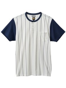 Brixton Brixton 20th Anniversary Detroit Pocket Tee | Off White/Washed Navy