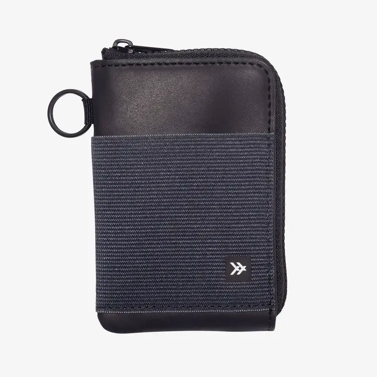 Thread Zipper Wallet | Black
