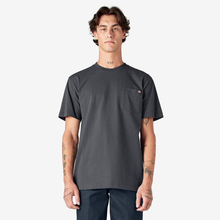 Dickies Dickies Mens S/S Heavyweight Pocket Tee | Charcoal